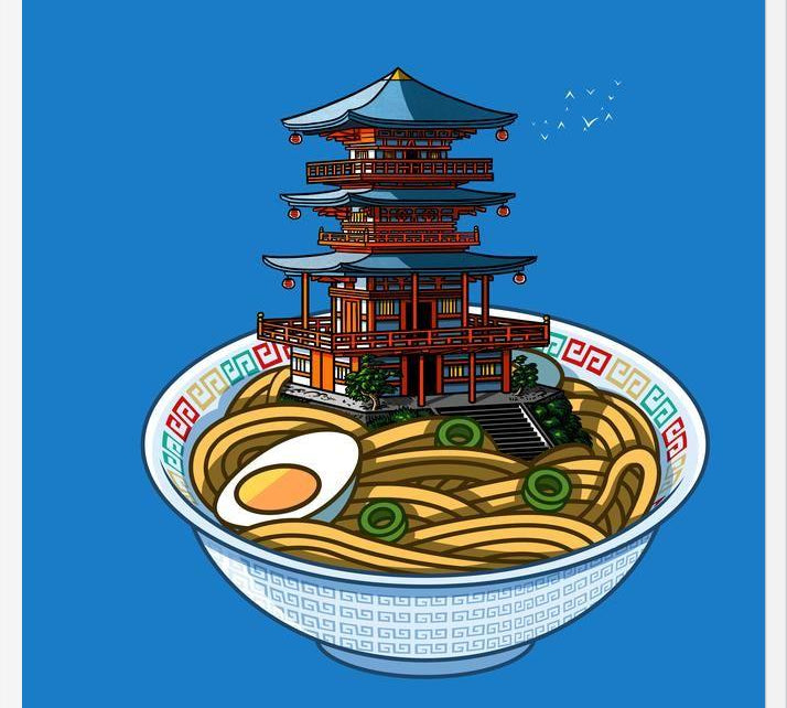Cuadro Ramen Torii