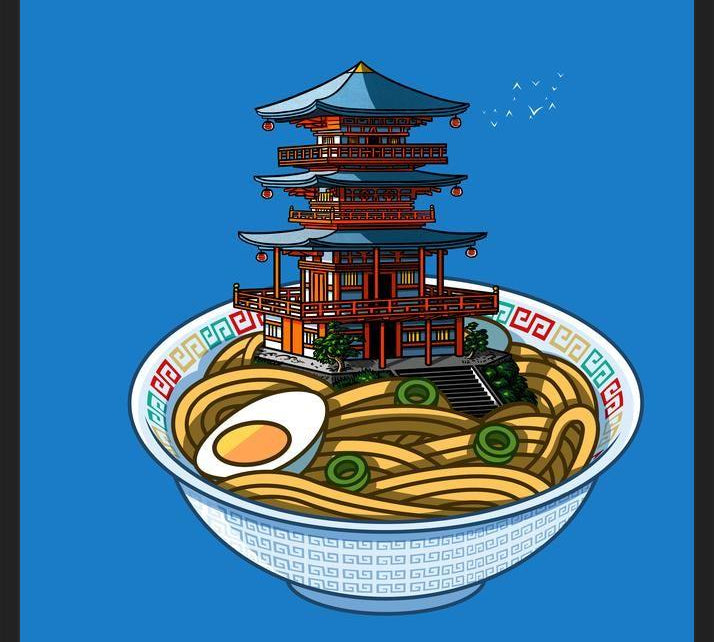 Cuadro Ramen Torii