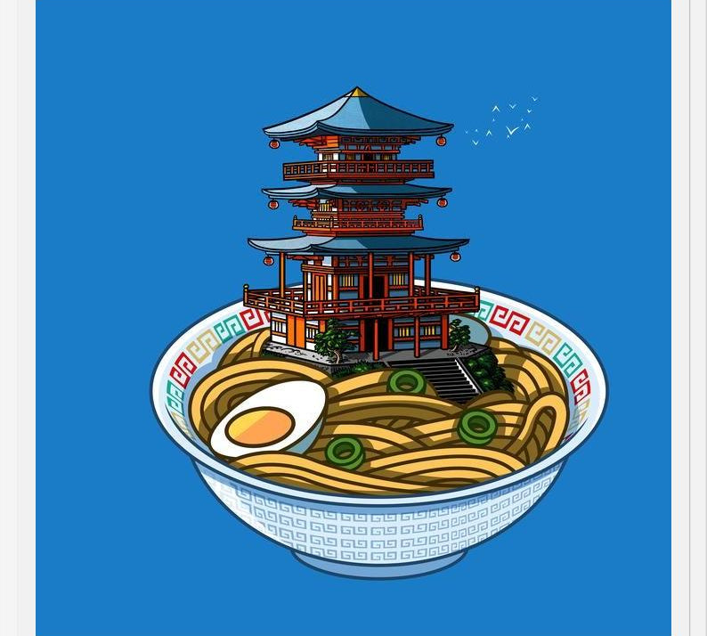 Cuadro Ramen Torii