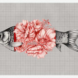 Cuadro Vintage Tropical Aquarium Fish