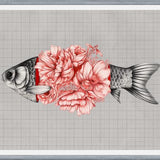 Cuadro Vintage Tropical Aquarium Fish