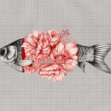 Canvas Vintage Tropical Aquarium Fish