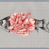 Cuadro Vintage Tropical Aquarium Fish