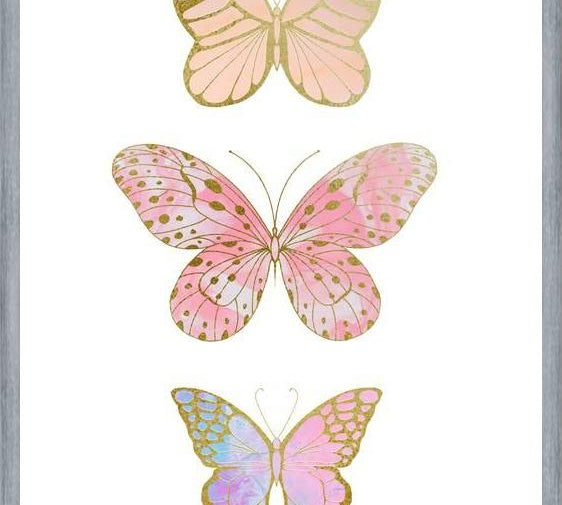 Cuadro Mariposas Doradas