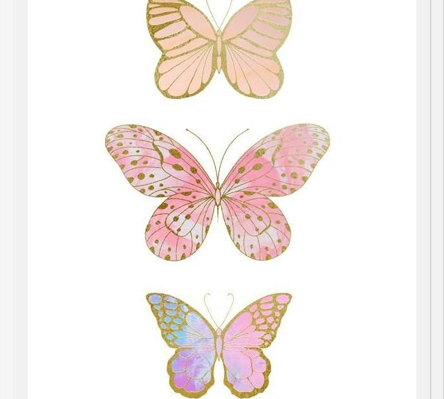 Cuadro Mariposas Doradas