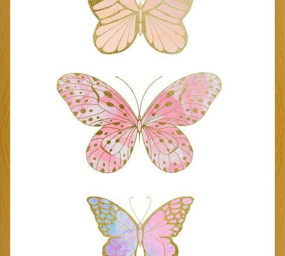 Cuadro Mariposas Doradas