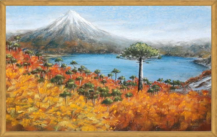 Cuadro Volcán Villarrica