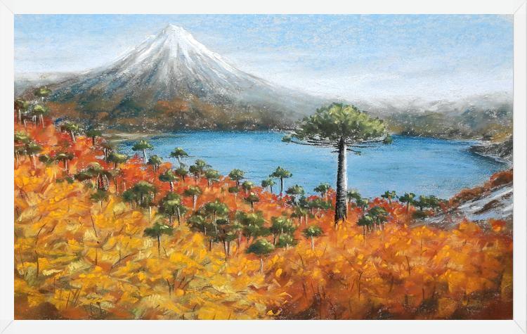 Cuadro Volcán Villarrica