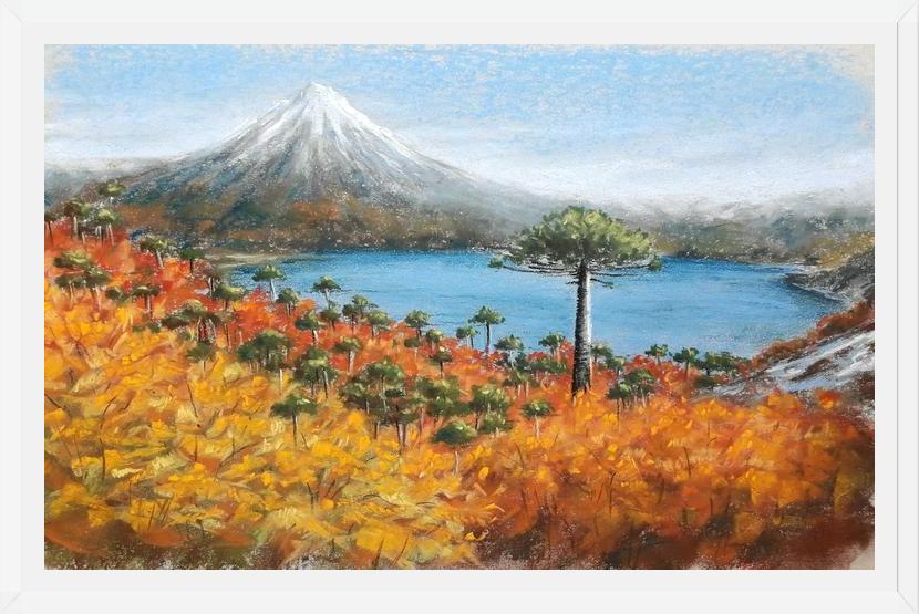 Cuadro Volcán Villarrica