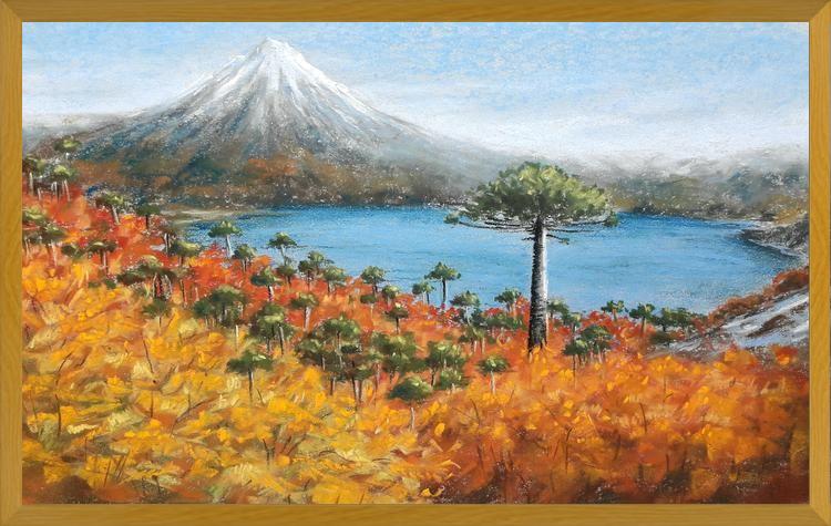 Cuadro Volcán Villarrica