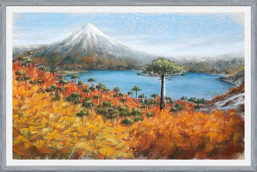 Cuadro Volcán Villarrica