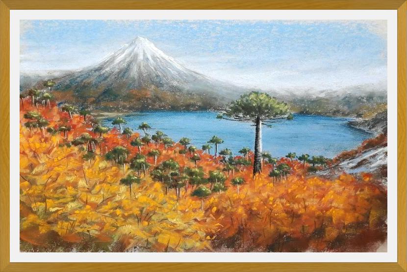 Cuadro Volcán Villarrica