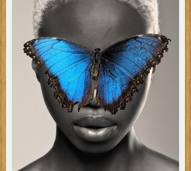 Cuadro Mujer Mariposa