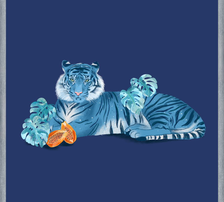 Cuadro Blue Tiger
