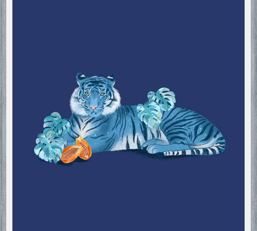 Cuadro Blue Tiger