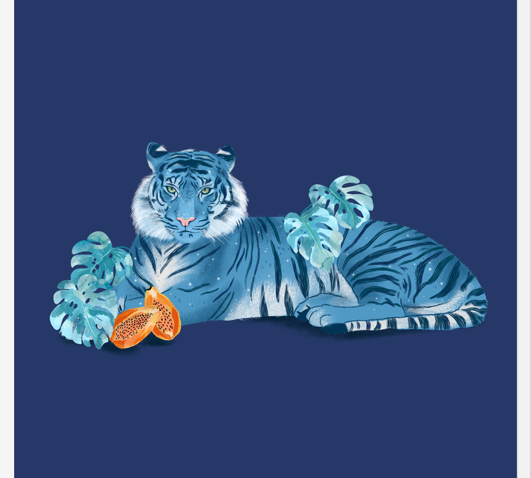 Cuadro Blue Tiger