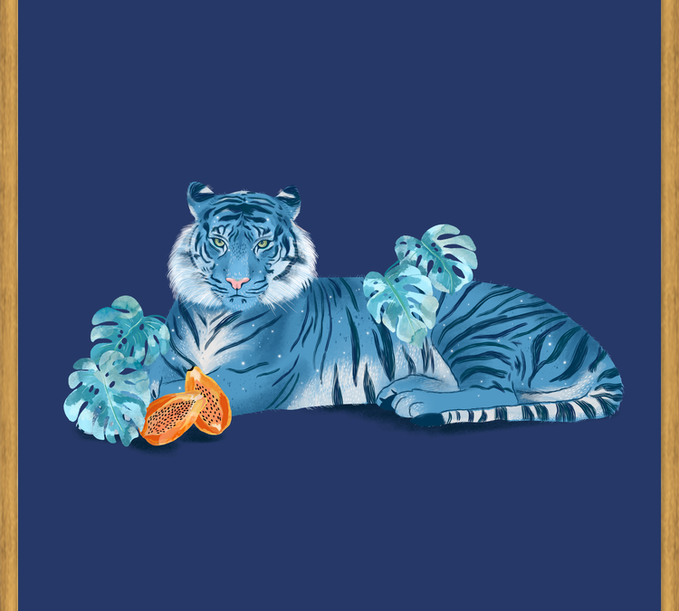 Cuadro Blue Tiger