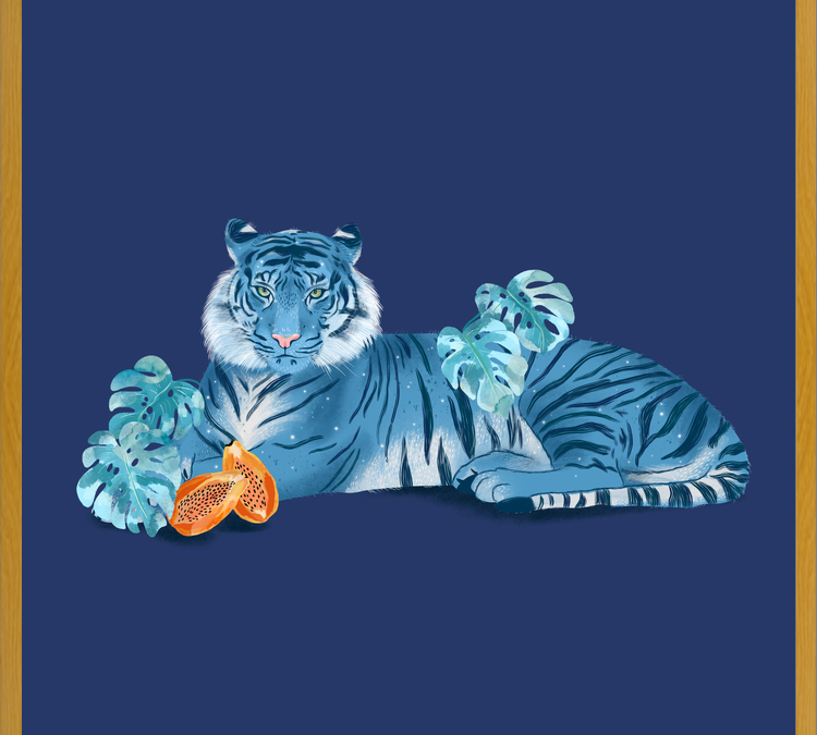 Cuadro Blue Tiger
