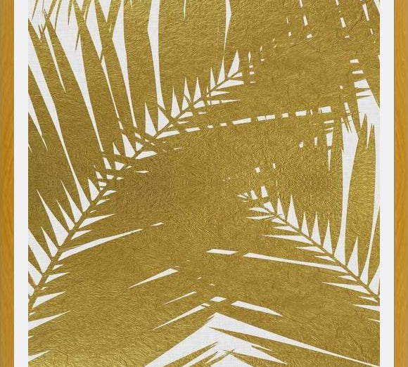 Cuadro Palm Leaf Gold III