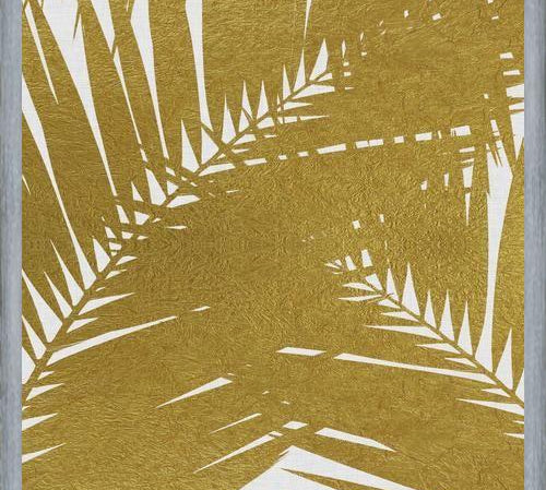 Cuadro Palm Leaf Gold III