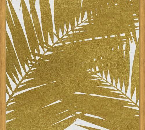 Cuadro Palm Leaf Gold III