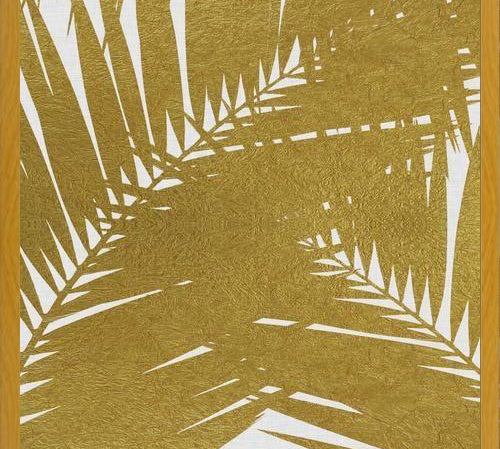 Cuadro Palm Leaf Gold III