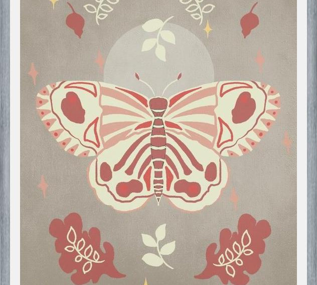 Cuadro Vintage Butterfly 02