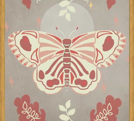 Cuadro Vintage Butterfly 02
