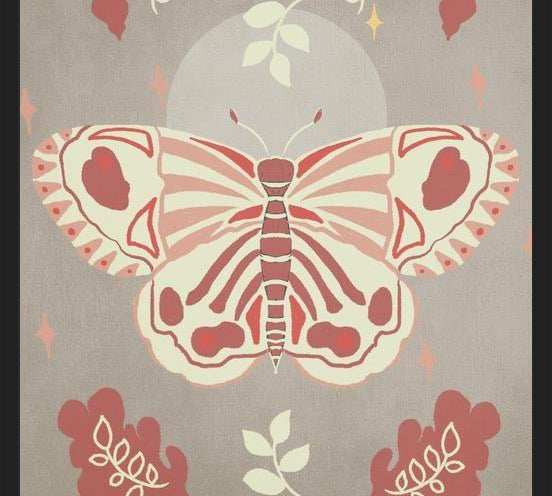 Cuadro Vintage Butterfly 02