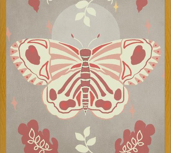 Cuadro Vintage Butterfly 02
