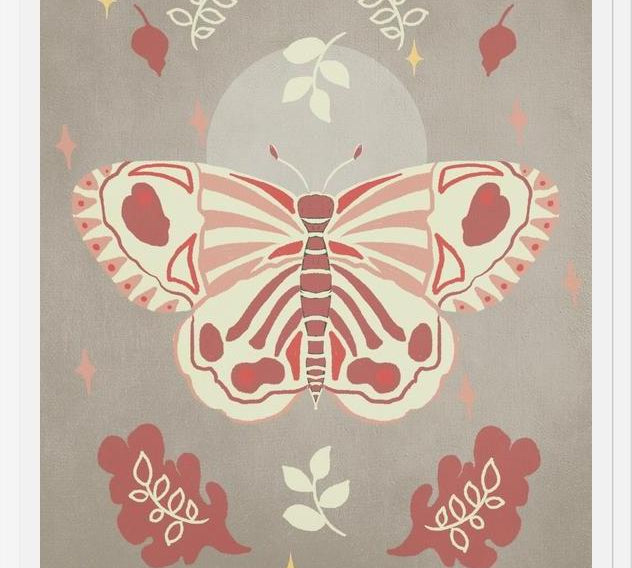 Cuadro Vintage Butterfly 02