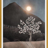 Cuadro Lone Tree And Full Moon