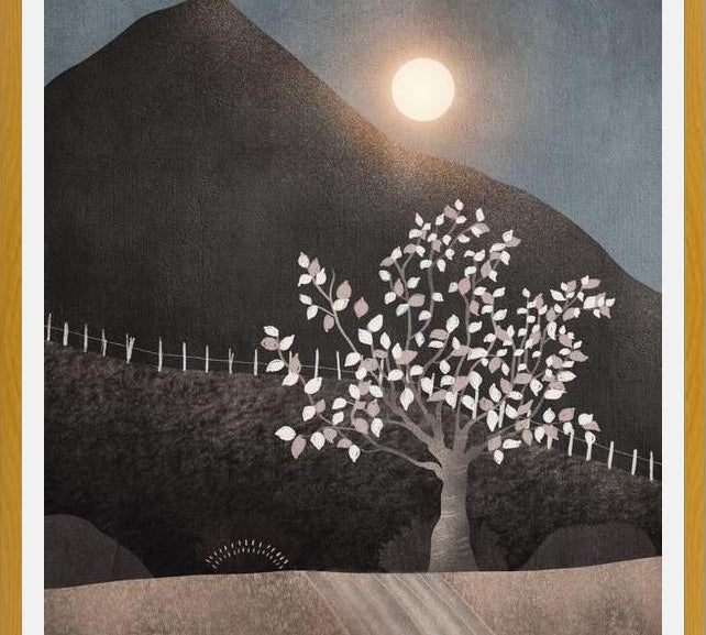 Cuadro Lone Tree And Full Moon