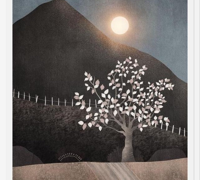 Cuadro Lone Tree And Full Moon