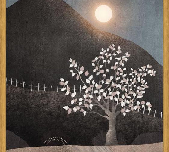 Cuadro Lone Tree And Full Moon