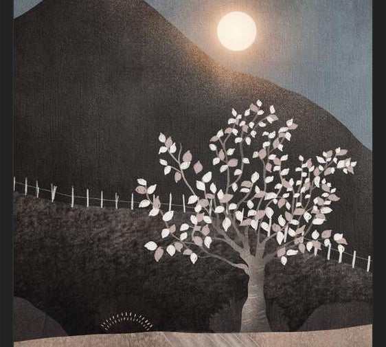 Cuadro Lone Tree And Full Moon