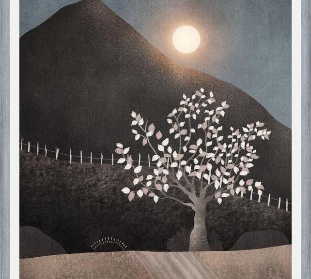 Cuadro Lone Tree And Full Moon