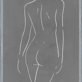 Cuadro Female body sketch - Gray