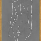 Cuadro Female body sketch - Gray