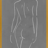 Cuadro Female body sketch - Gray