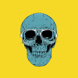 Canvas Blue skull