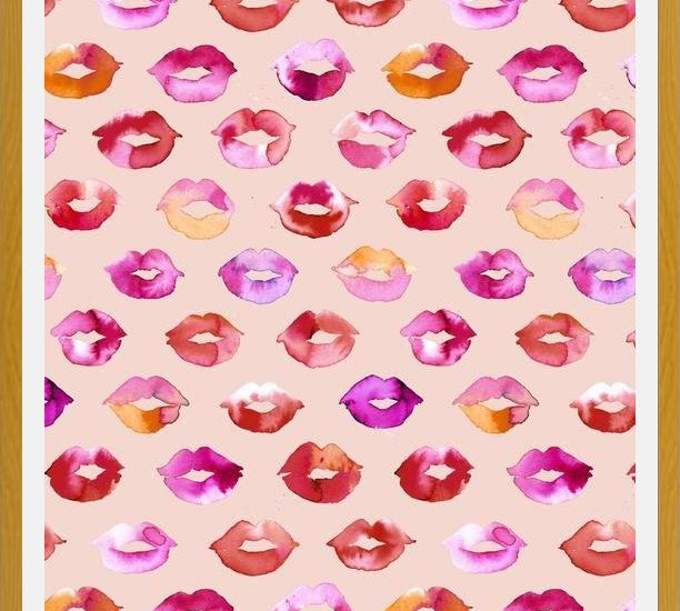 Cuadro Sweet Love Kisses Pink Lips