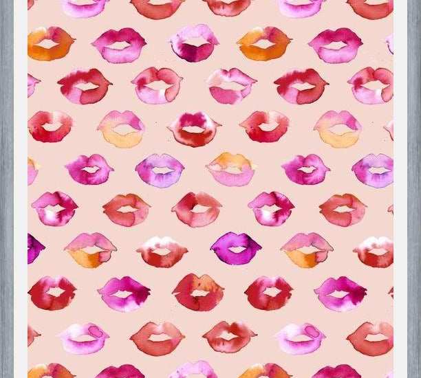 Cuadro Sweet Love Kisses Pink Lips