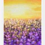 Cuadro Lavanda- Lluvia del sol