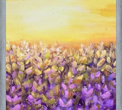 Cuadro Lavanda- Lluvia del sol