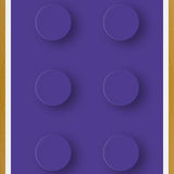 Cuadro Brick Toy - Purple