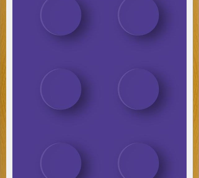 Cuadro Brick Toy - Purple