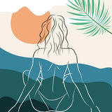 Canvas Beach Girl 10