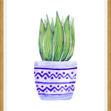 Cuadro The Plant and The Blue Pot
