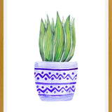 Cuadro The Plant and The Blue Pot